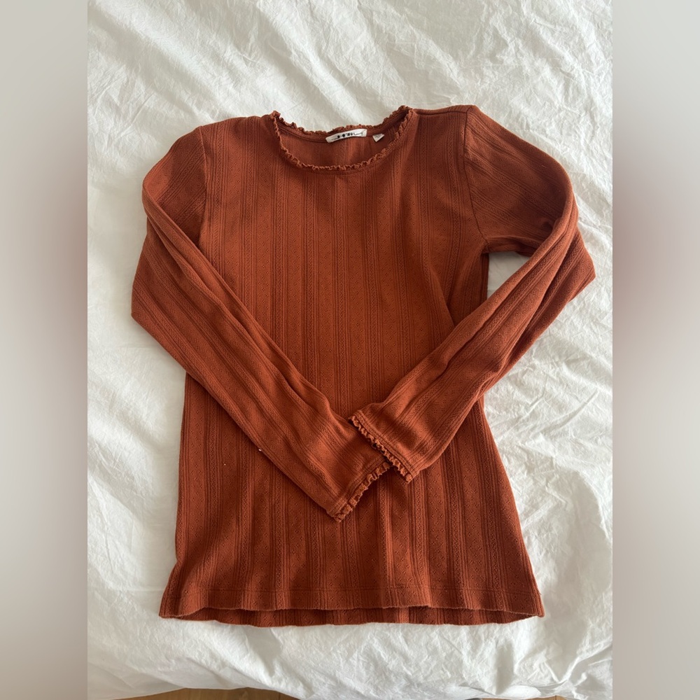 DÔEN Rust Long Sleeve Women's Top size M
